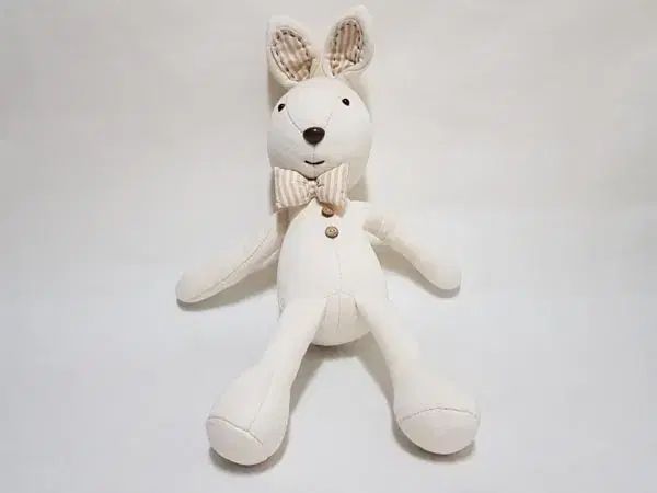 オンライン バニー うさぎ ハンドメイド ぬいぐるみ 桃色のうさぎ