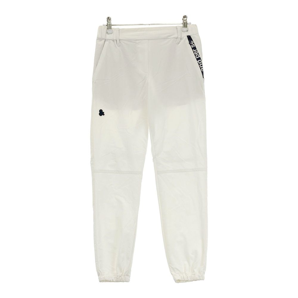 サイズ：S AND PER SE アンパスィ ストレッチ ジョガーパンツ ホワイト
