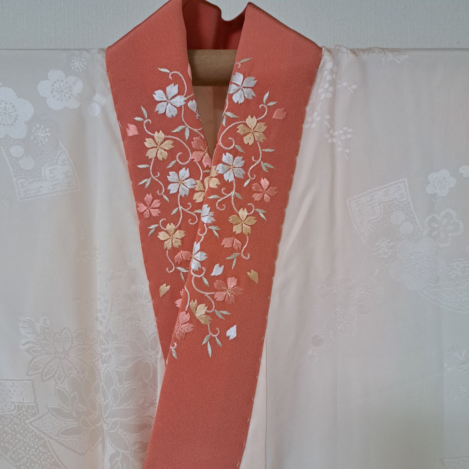 NA62アンティーク着物長襦袢正絹着丈119センチ裄丈58センチ NA62