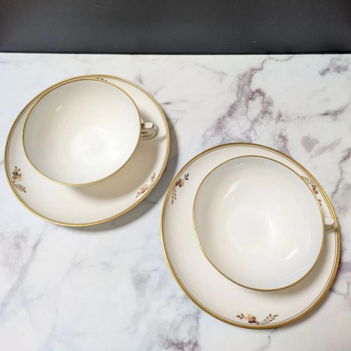 【希少】ロイヤルコペンハーゲンゴールデンバスケット六角皿 希少】ロイヤルコペンハーゲンゴールデンバスケット六角皿 希少