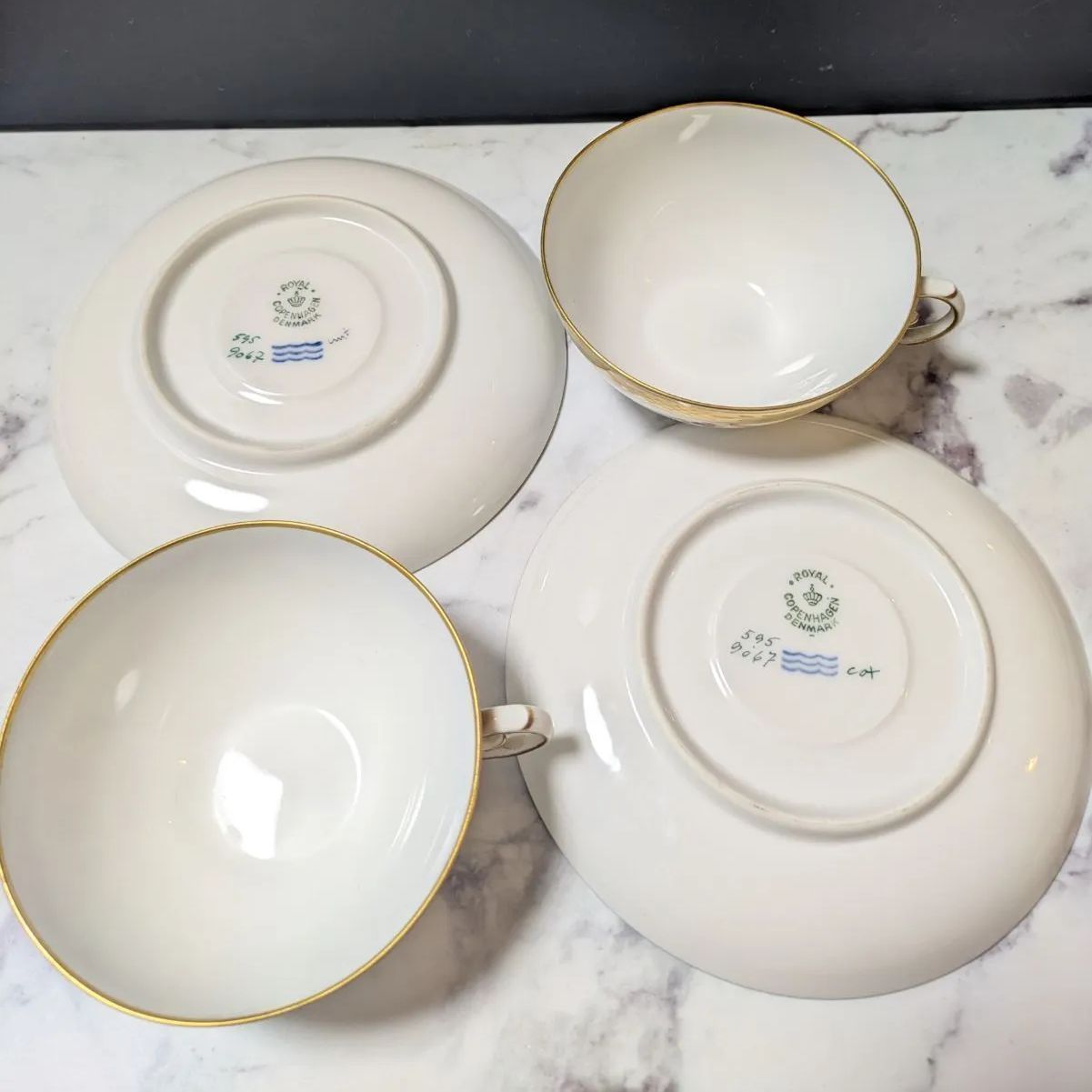 美品 ロイヤルコペンハーゲン ゴールデンバスケット ブラウンローズ