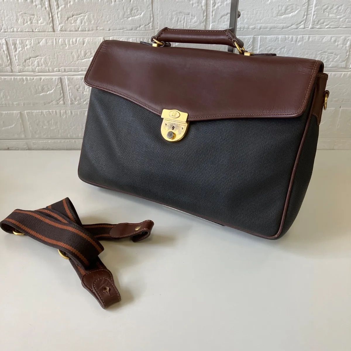 Dunhill ダンヒル ブリーフケース 2WAY PVC×レザー 5182 - メルカリ