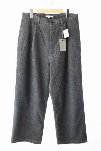 【中古】kontor コントール 25AW ピグメント コーティング ウール スラックス パンツ KON-PT02253 グレー■ kontor コントール 25AW PIGMENT COATING WOOL WIDE SLACKS ピグメント