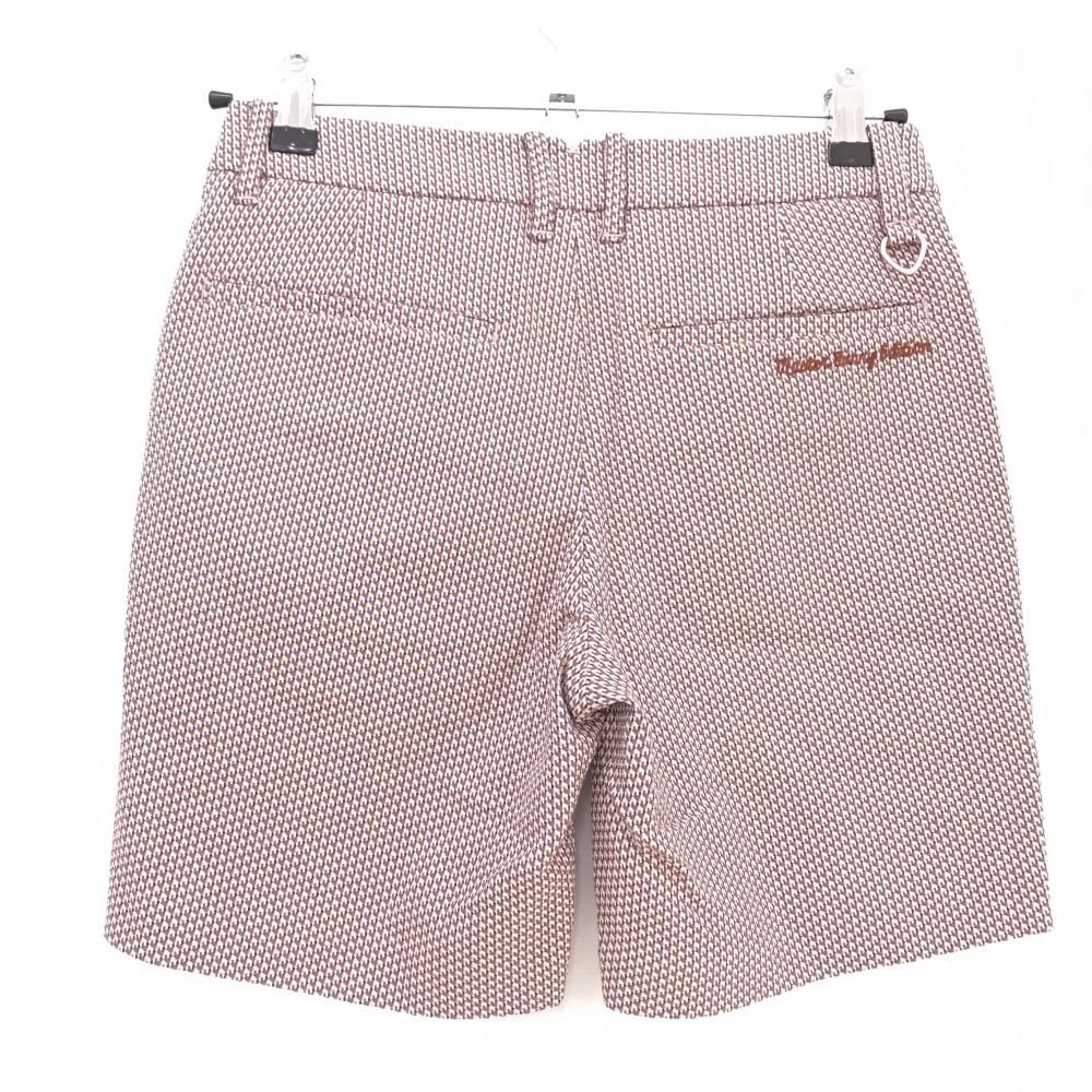マスターバニー ショートパンツ ブラウン×ライトピンク 総柄織生地 レディース 0 S ゴルフウェア MASTER BUNNY EDITION