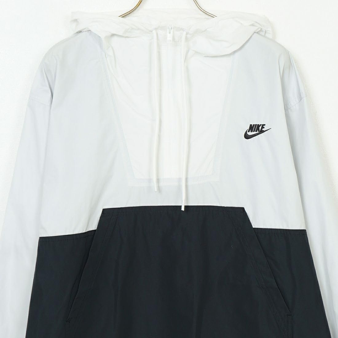  ナイキ クラブ マリーナ アノラック ジャケット ウインドブレーカー HJ 1958 025 フォトンダスト ブラック ホワイト スポーツウェア ランニング ジョギング ジム 筋トレ S ソックス レッグウェア