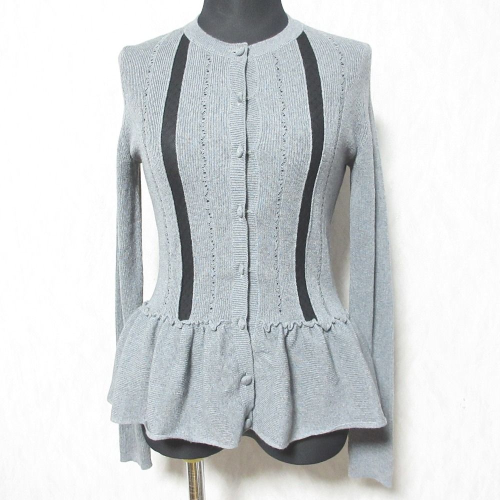 美品 RED VALENTINO レッドヴァレンティノ レーススリット ペプラム