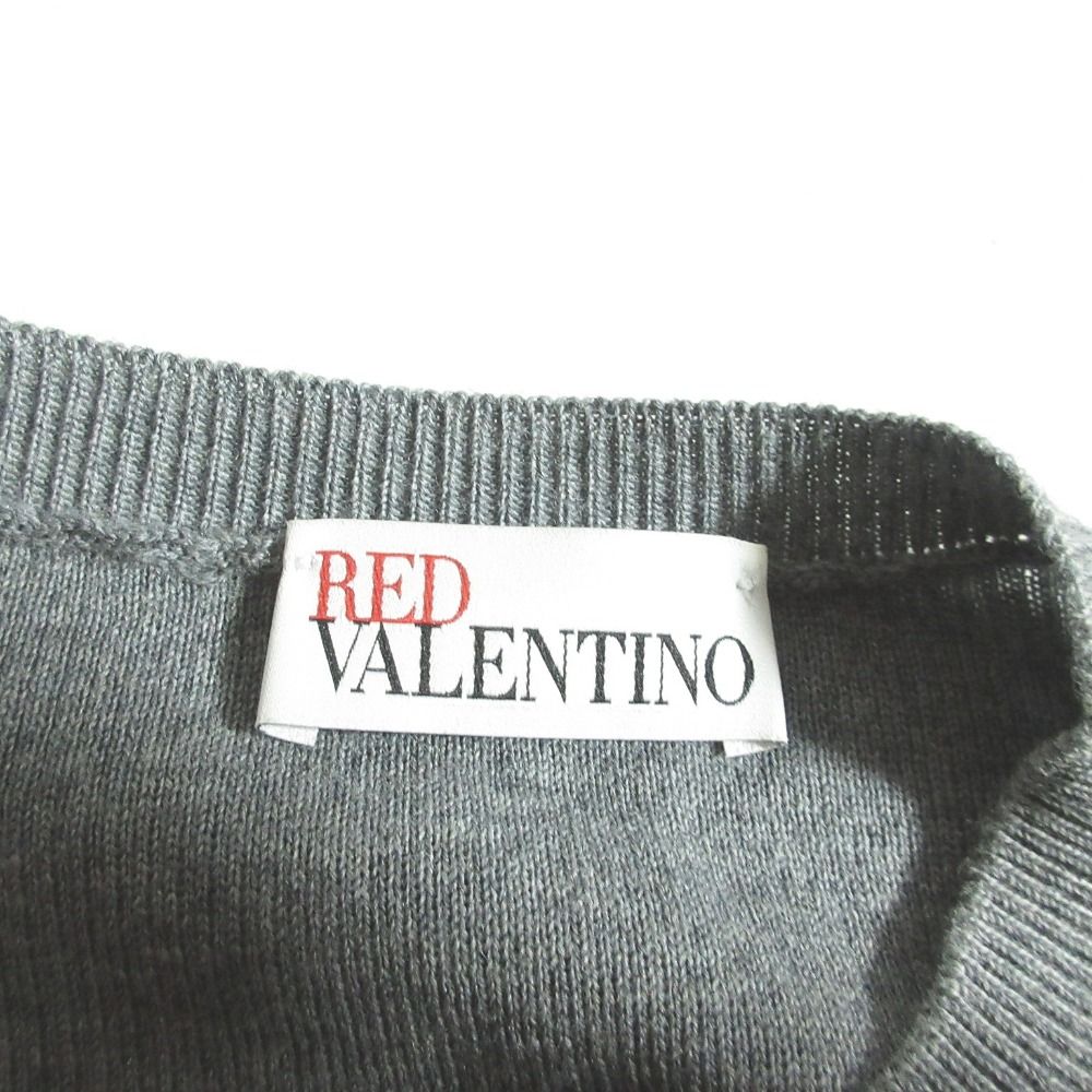 美品 RED VALENTINO レッドヴァレンティノ レーススリット ペプラム