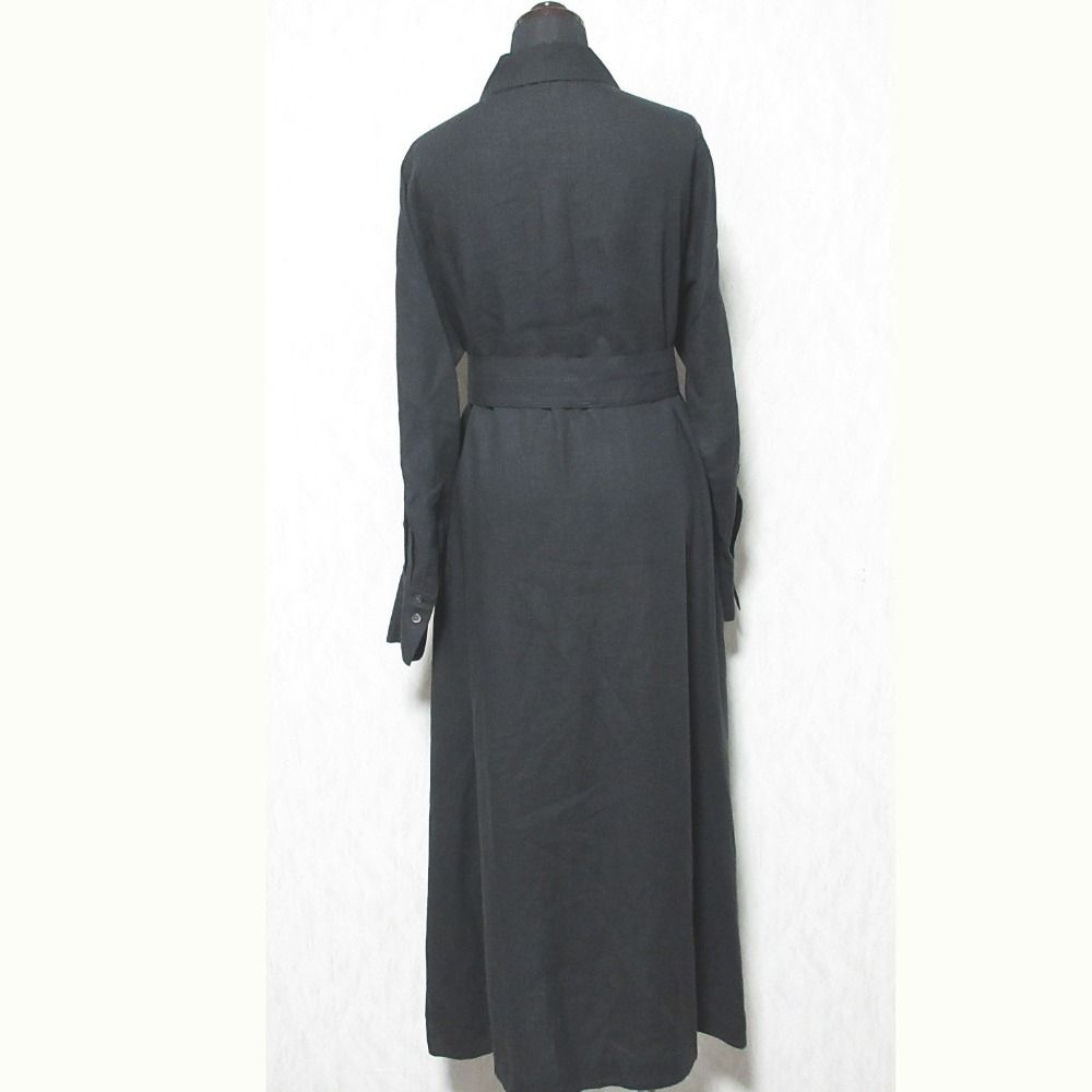 美品 Curensology カレンソロジー リネンシャツワンピース CL109006ER