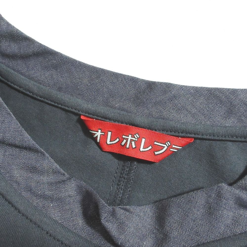 未使用　アルベロベロ　OLLEBOREBLA 黒Tシャツ ブタさん刺繍 未使用 OLLEBOREBLA オレボレブラ アルベロベロ ぶたさん刺繍 デニム地