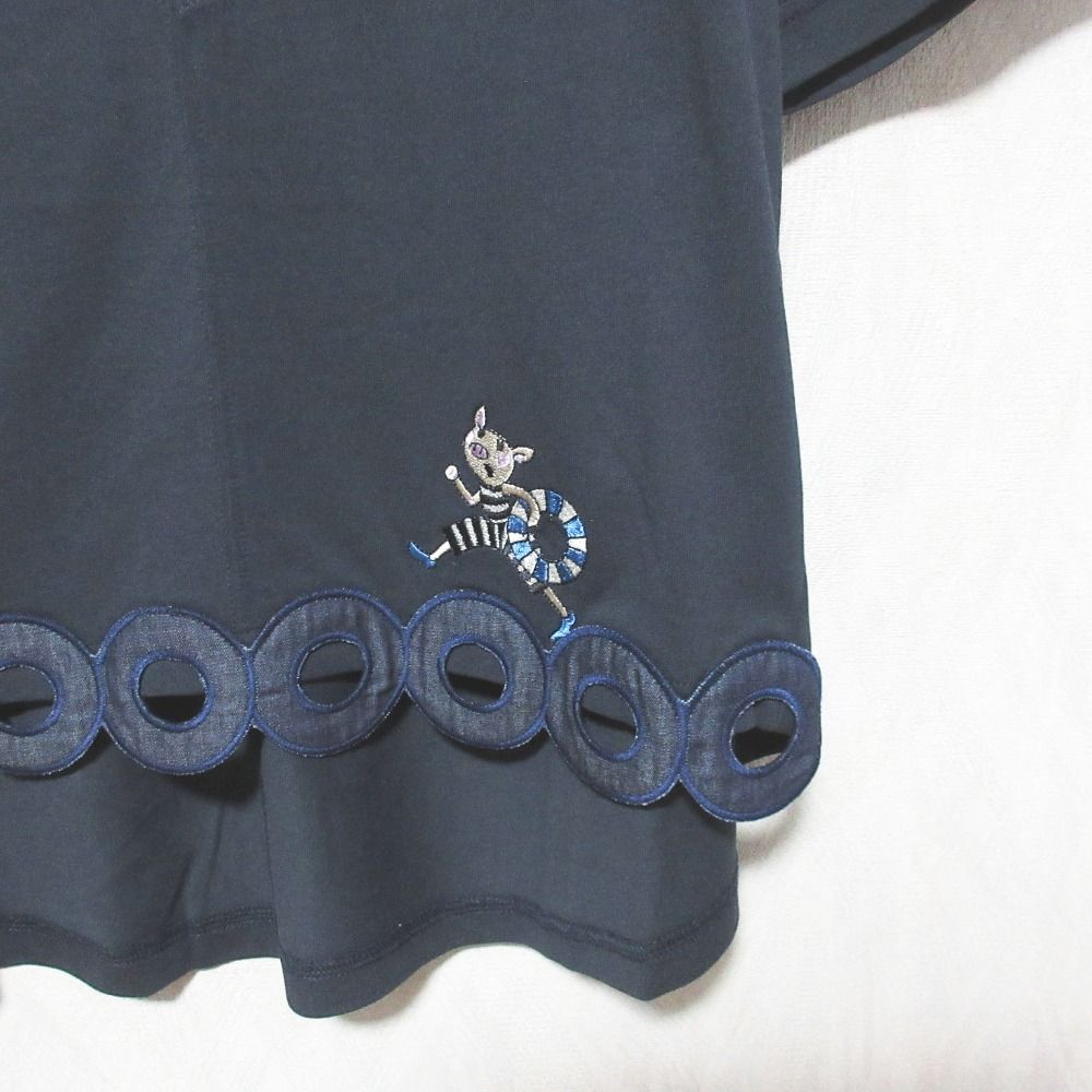 未使用 OLLEBOREBLA オレボレブラ アルベロベロ ぶたさん刺繍 デニム地