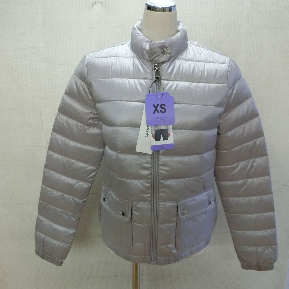 新品】Calvin Klein カルバンクライン ダウンジャケット グレー XS