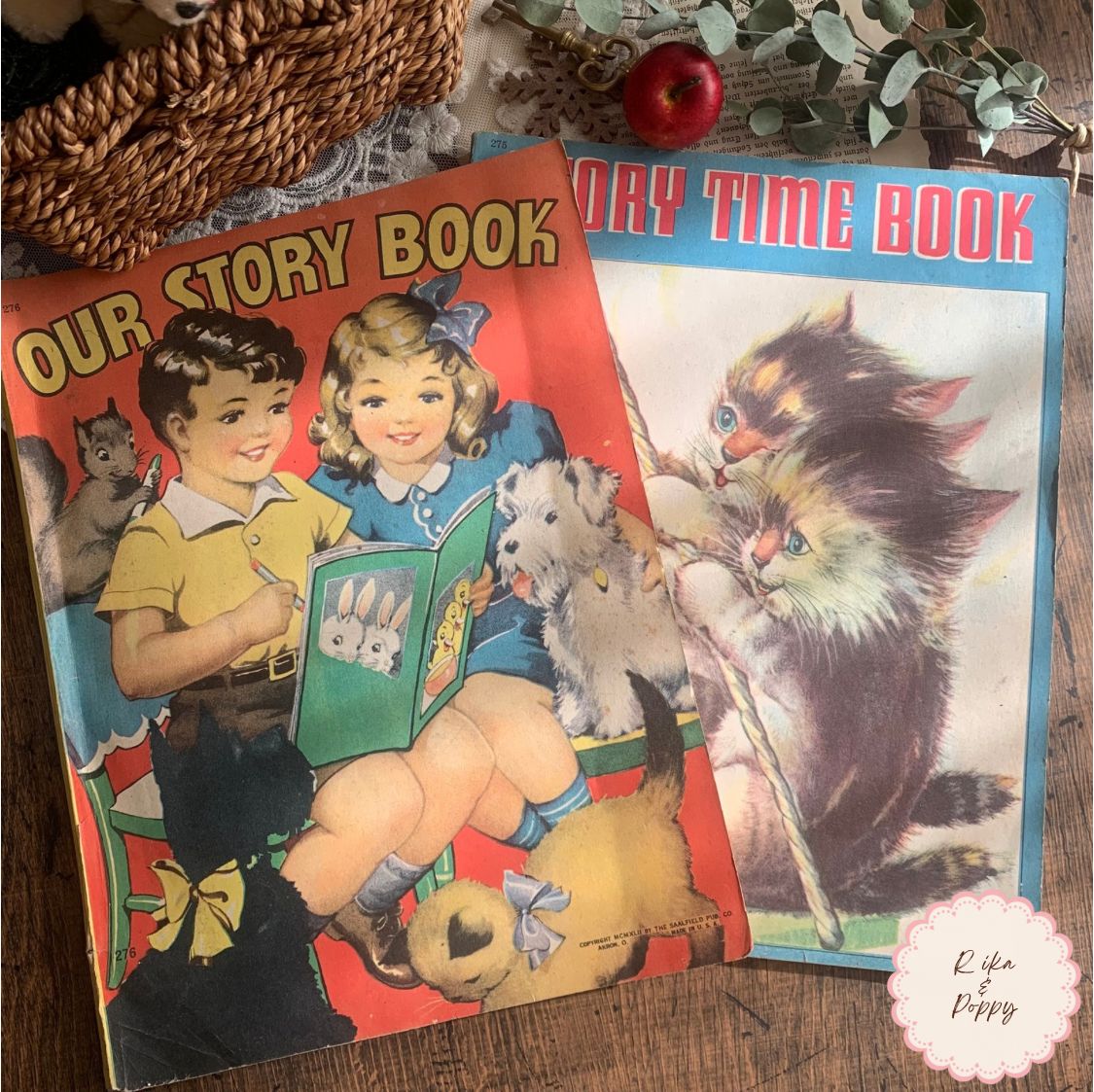 希少 ヴィンテージ絵本 洋書 2冊セット Our Story Book & Story Time