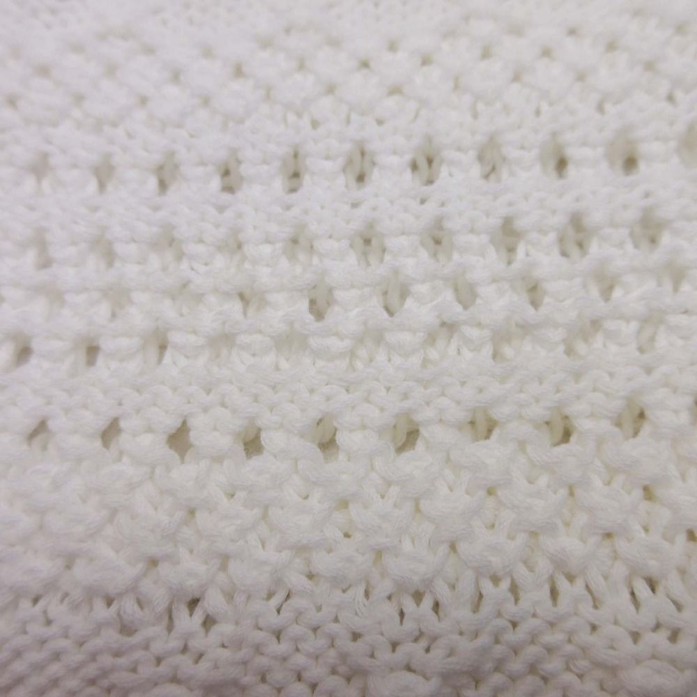 美品 ERMANNO SCERVINO エルマノシェルビーノ かぎ編み コットンニット