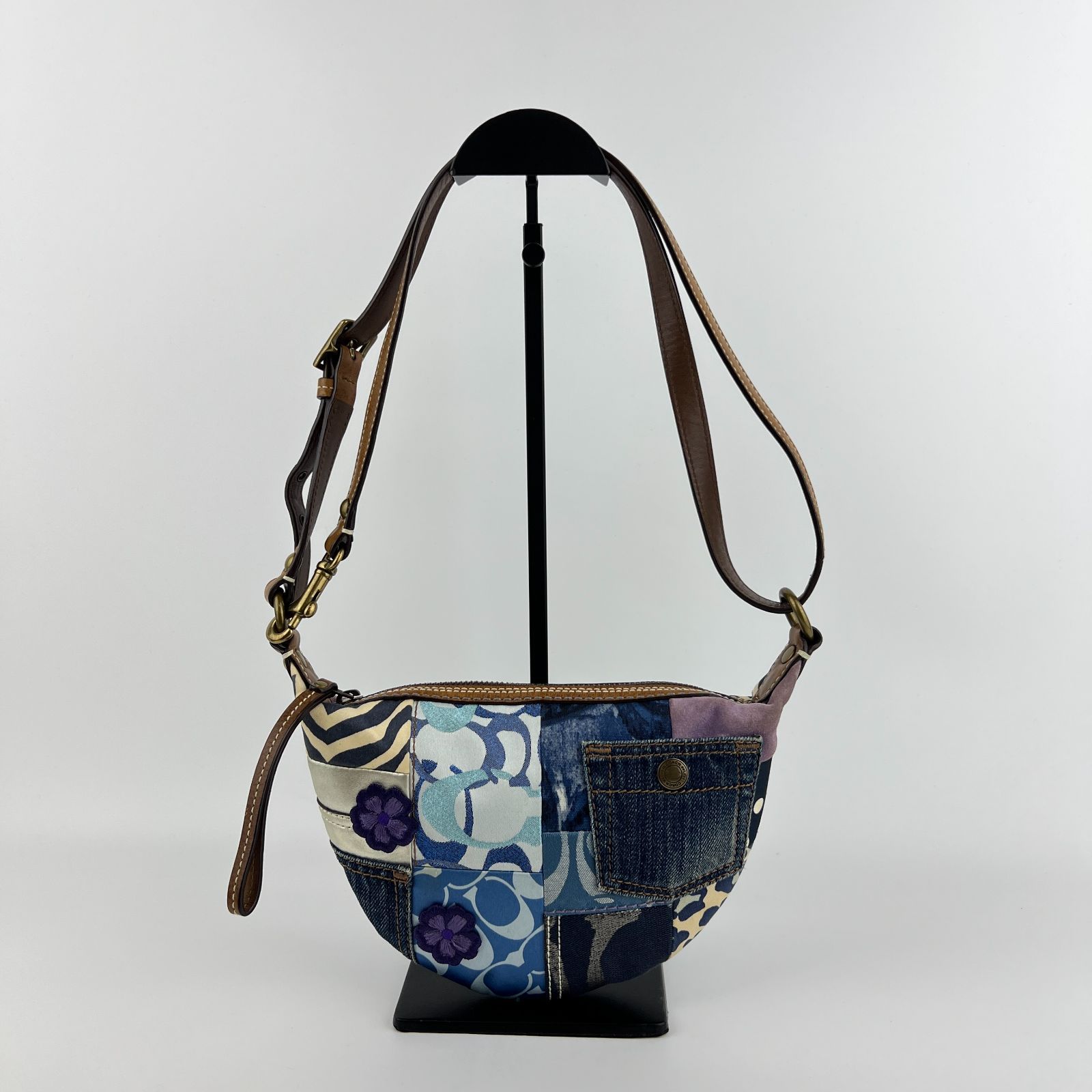 中古】COACH コーチ ショルダーバッグ 肩掛け 斜め掛け マルチカラー 