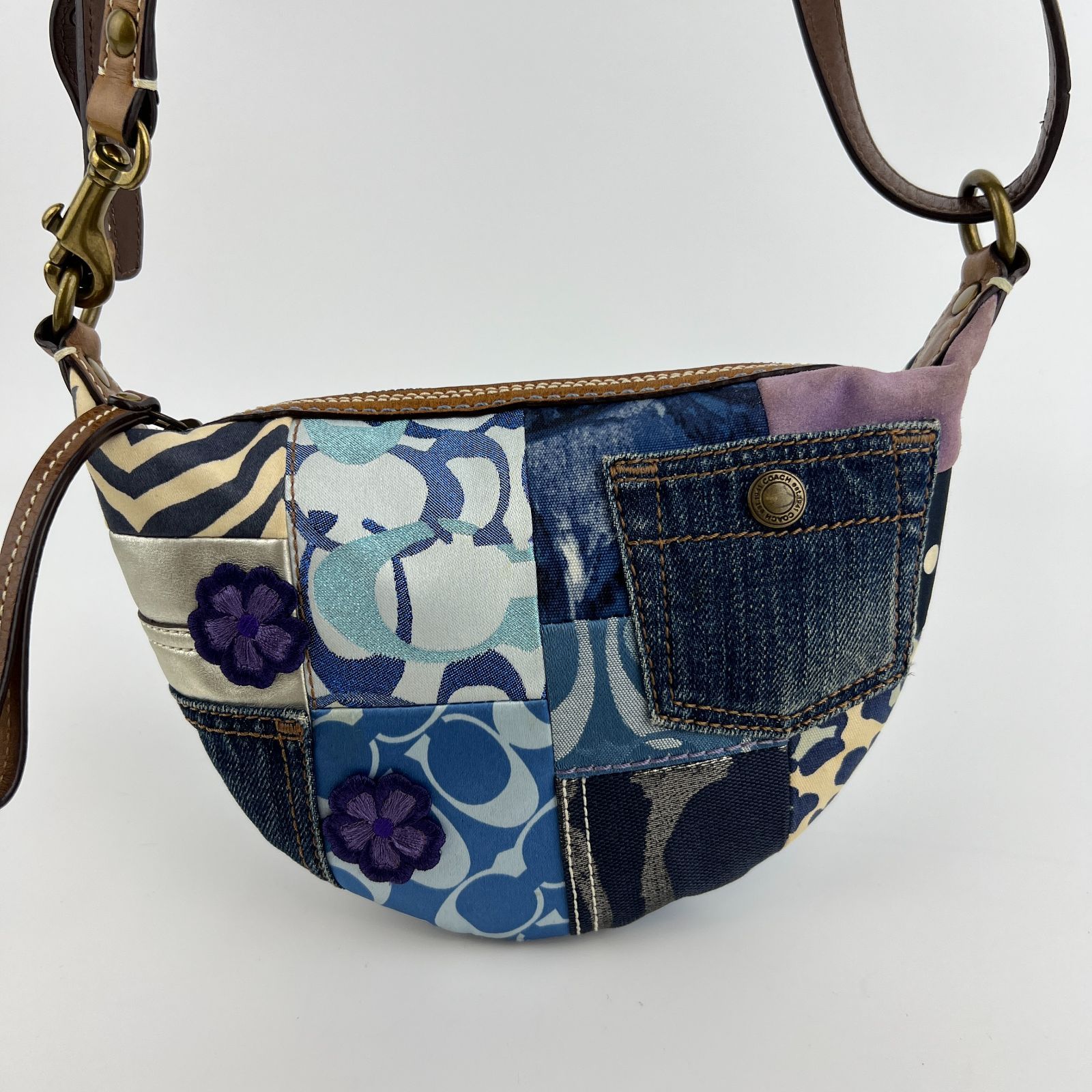 中古】COACH コーチ ショルダーバッグ 肩掛け 斜め掛け マルチカラー 