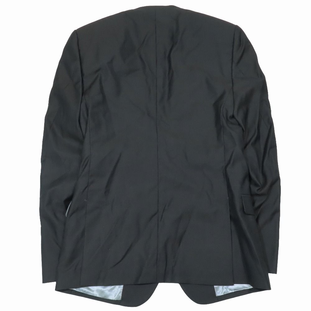 DOLCE-GABBANA ドルチェアンドガッバーナ ノー ジャケット レス テーラード ブレザー 背抜き 46 ブラック メンズ 古着