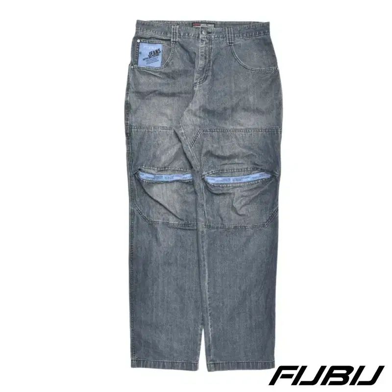 FUBU フブ ワイド スリット デニムパンツ N0337