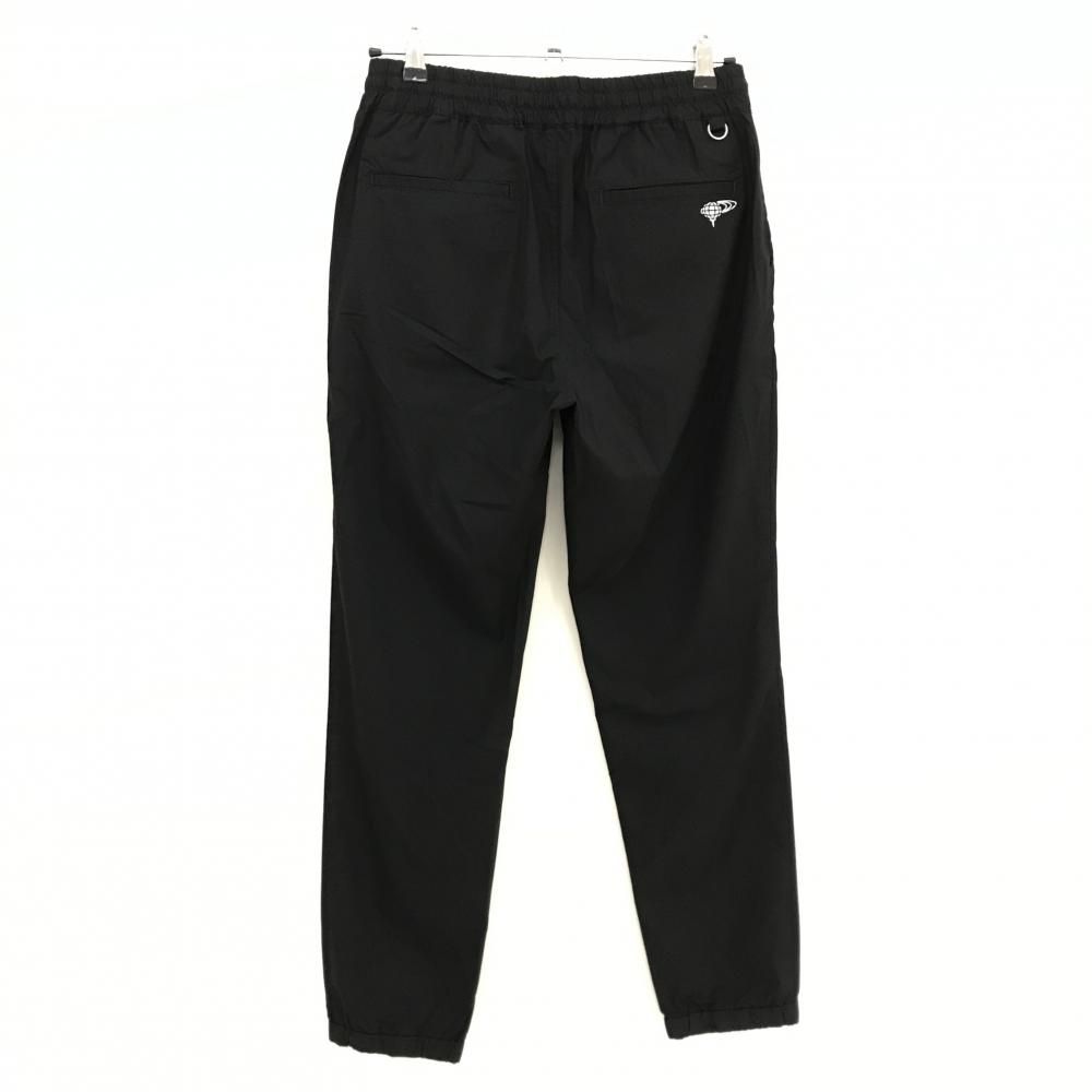 美品】ビームスゴルフ ジョガーパンツ 黒 薄手 ロゴ刺しゅう
