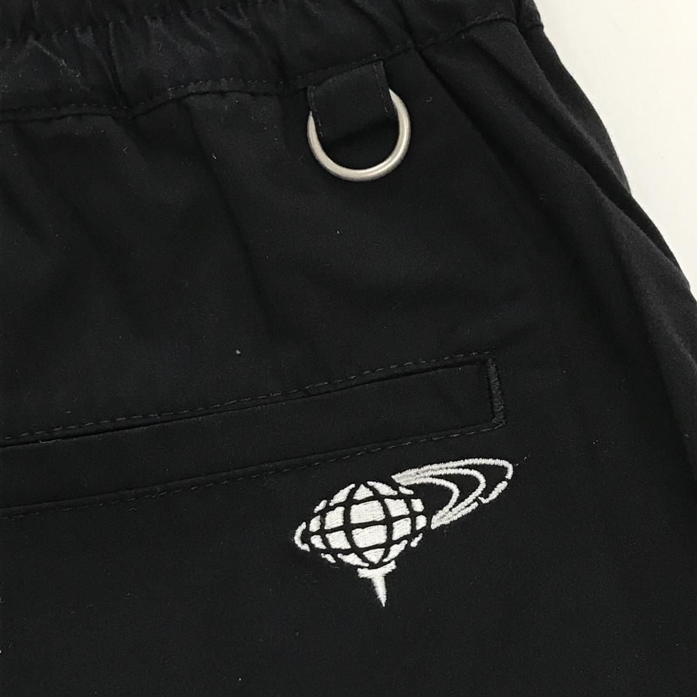 美品】ビームスゴルフ ジョガーパンツ 黒 薄手 ロゴ刺しゅう