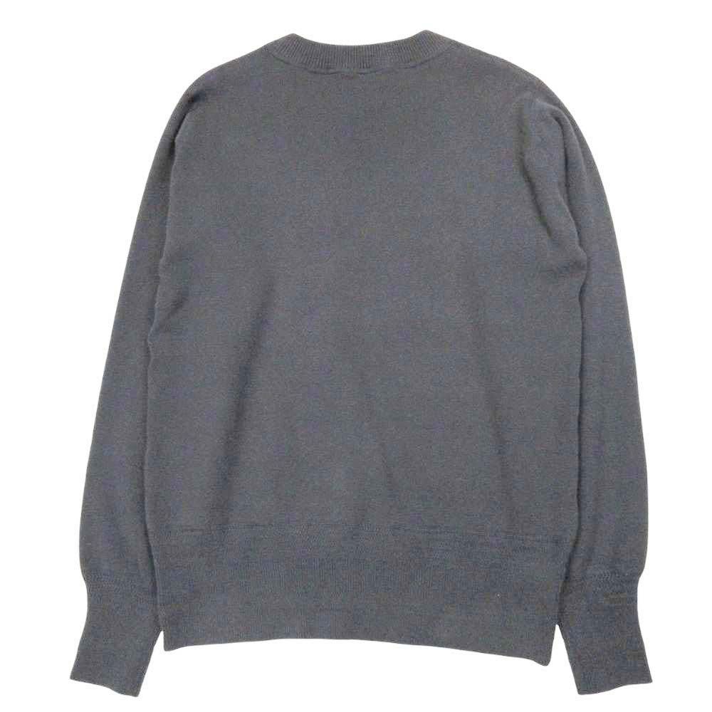美品 HYKE ハイク コットン×カシミヤ クルーネック ニット セーター