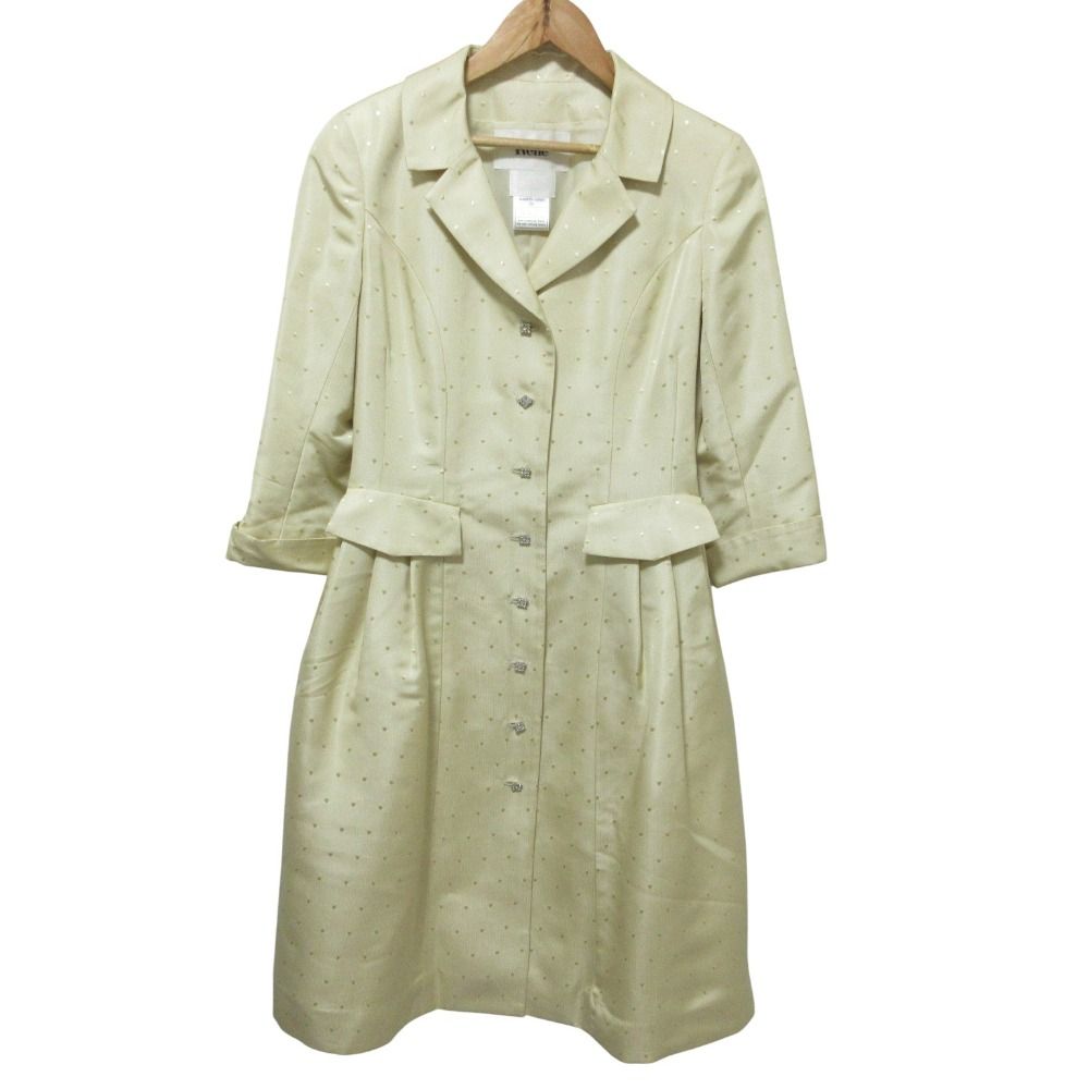 良品 Rene ルネ tissue シルク ドット刺繍 七分袖 スプリング