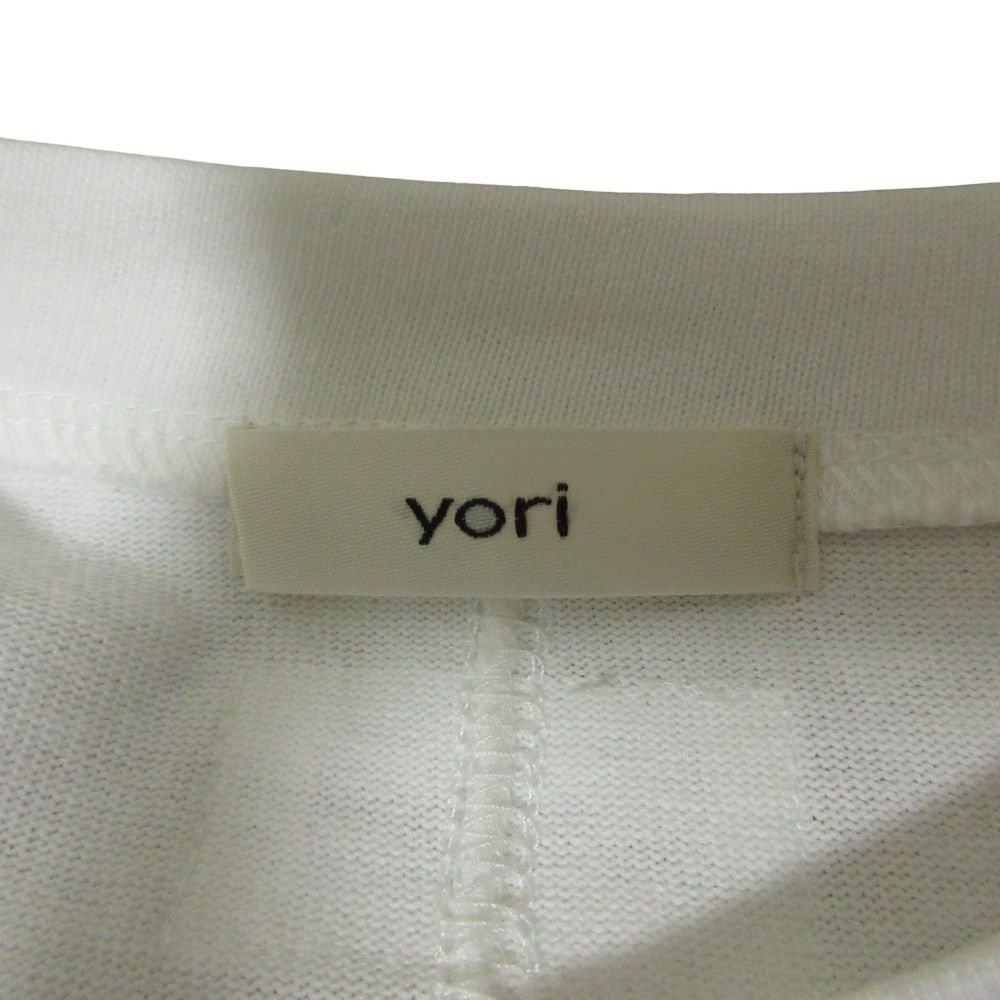 美品 25SS yori ヨリ Solid Back Flare Tee ソリッドバックフレアT