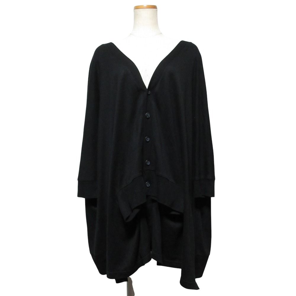 RISMAT by Y’s リスマットバイワイズ ヨウジヤマモト ドルマンニット カーディガン YH T 63 203 サイズ1 ブラック レディース 古着