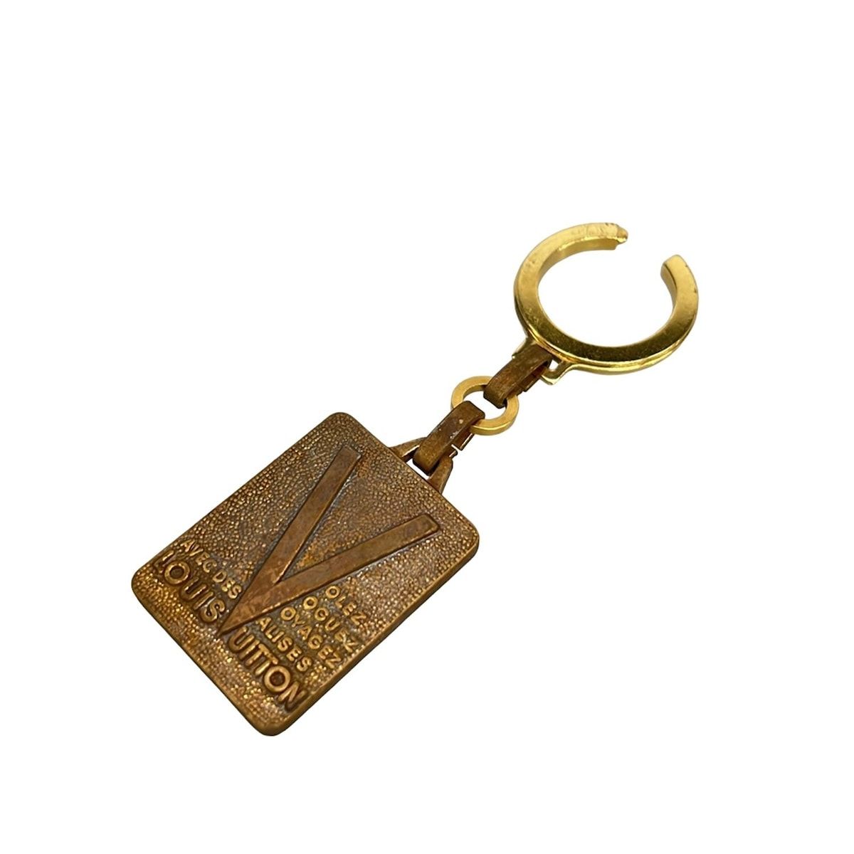 LOUIS VUITTON ルイヴィトン キーホルダー チャーム ゴールド ヴィンテージ MARTIER DEPUIS 1854