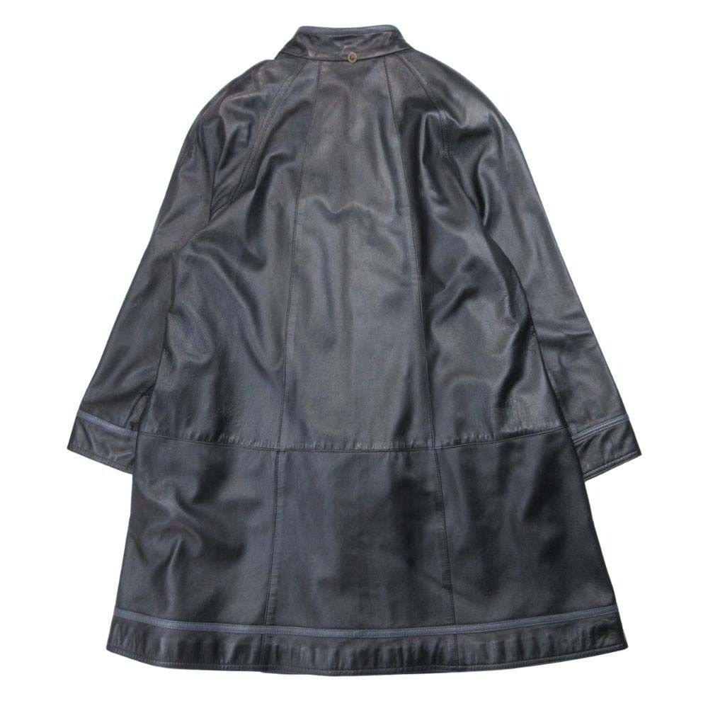 PIERRE BALMAIN ラムレザージャケット　コート　黒 良品 vintage PIERRE BALMAIN ピエールバルマン ラムレザー コート