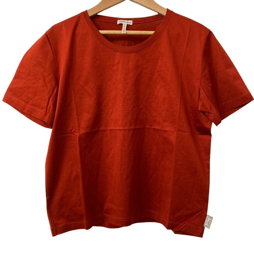 HERMES エルメス マルジェラ期 クルーネック ショートスリーブ Tシャツ カットソー サイズME レッド レディース 古着