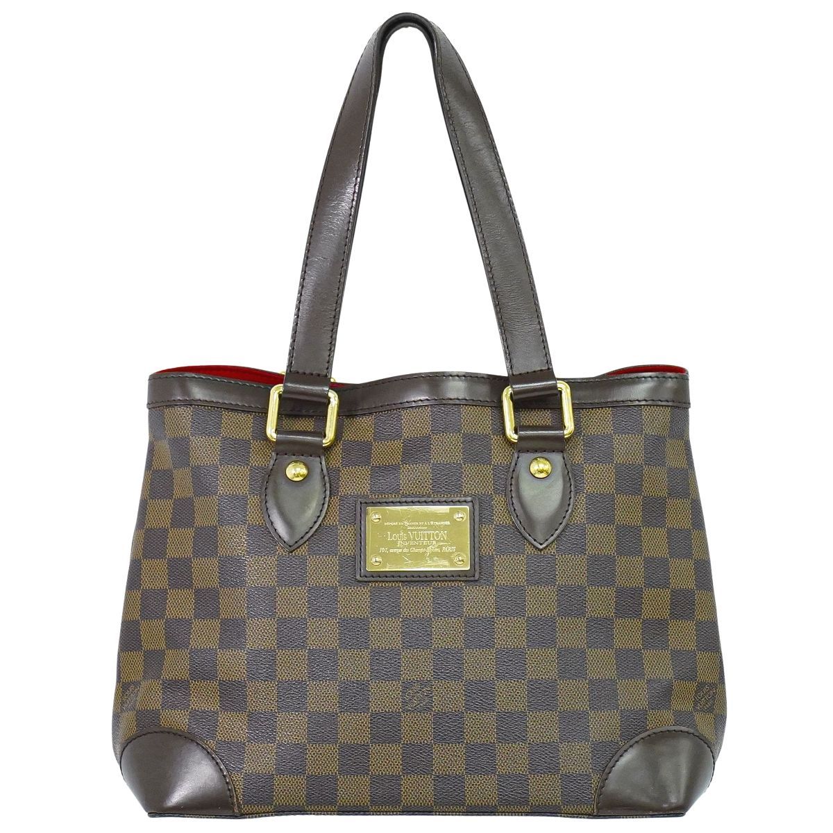 ルイヴィトン LOUIS VUITTON LV ハムステッド PM ダミエ エベヌ トートバッグ ハンドバッグ ブラウン N 51205 ビトン バッグ フォロー割
