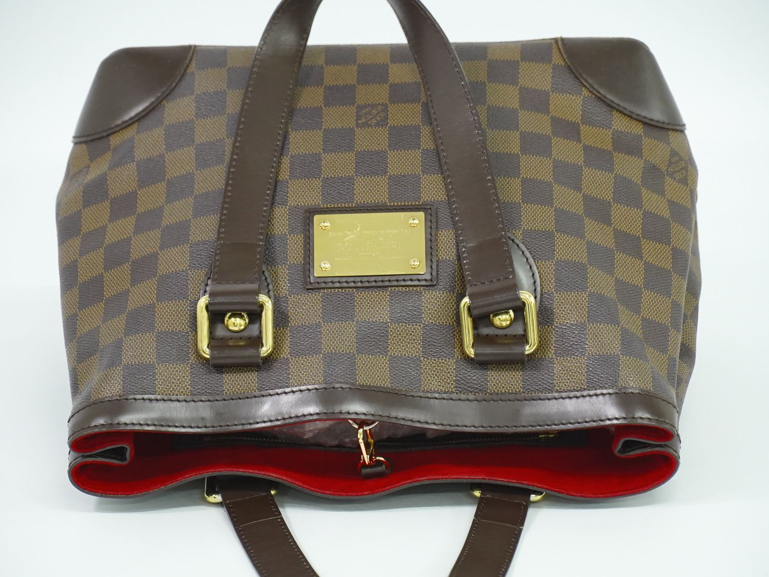 本物 ルイヴィトン LOUIS VUITTON LV ハムステッド PM ダミエ エベヌ