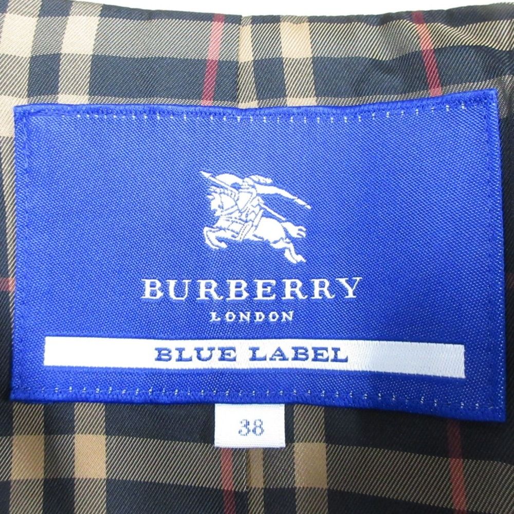 BURBERRY BLUE LABEL バーバリー ブルーレーベル ステンカラー コート