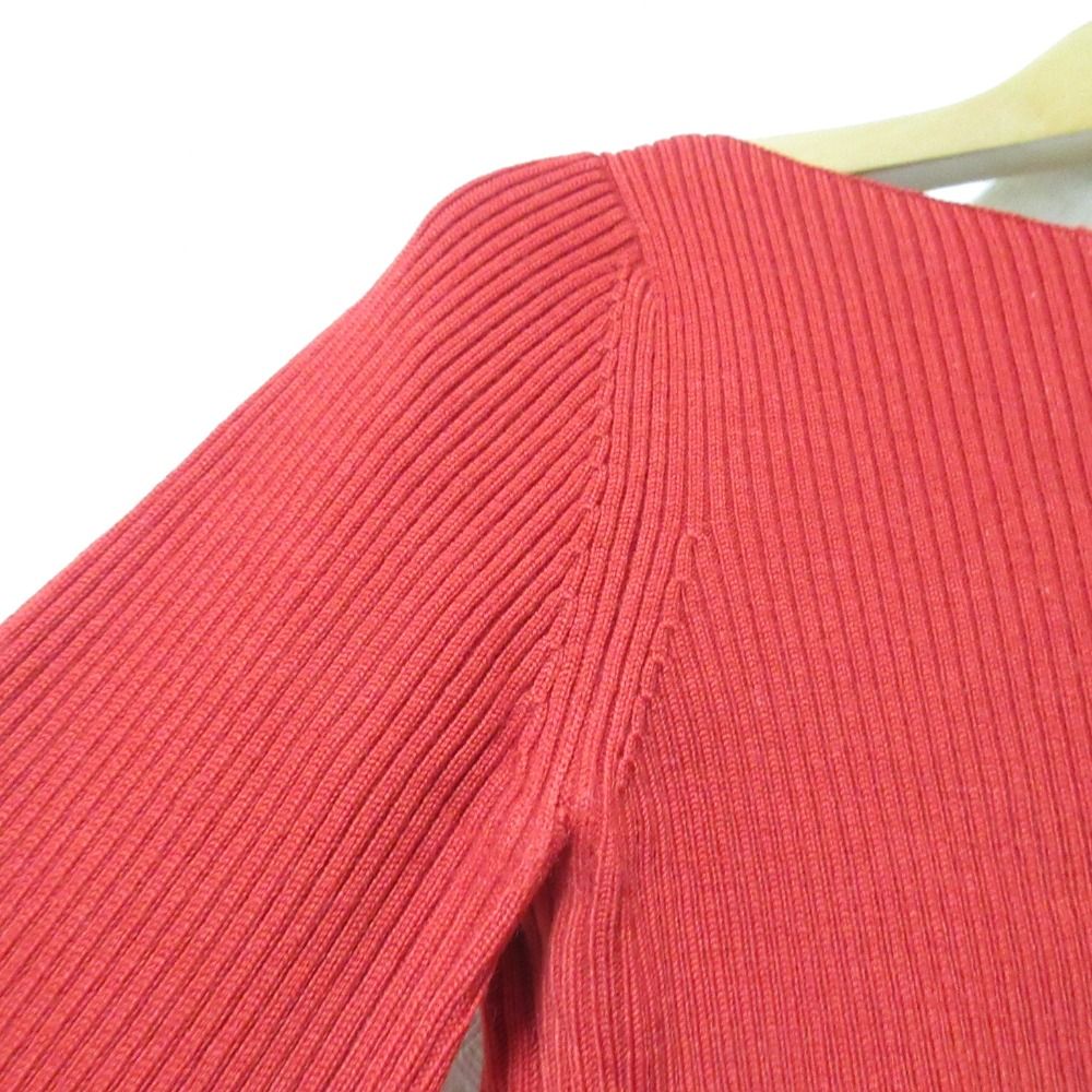 美品DEMYLEEデミーリー ワイドリブニット RED赤 マリン item354028800801-1-2.jpg