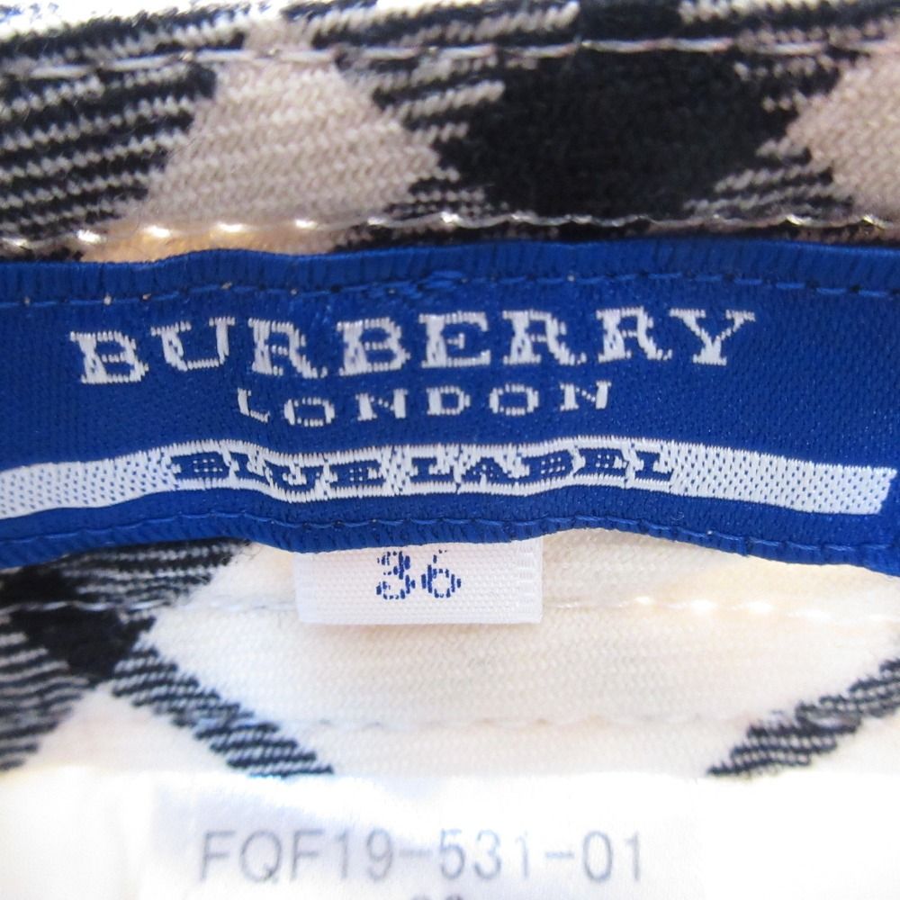 美品 BURBERRY BLUE LABEL バーバリーブルーレーベル チェック フレア