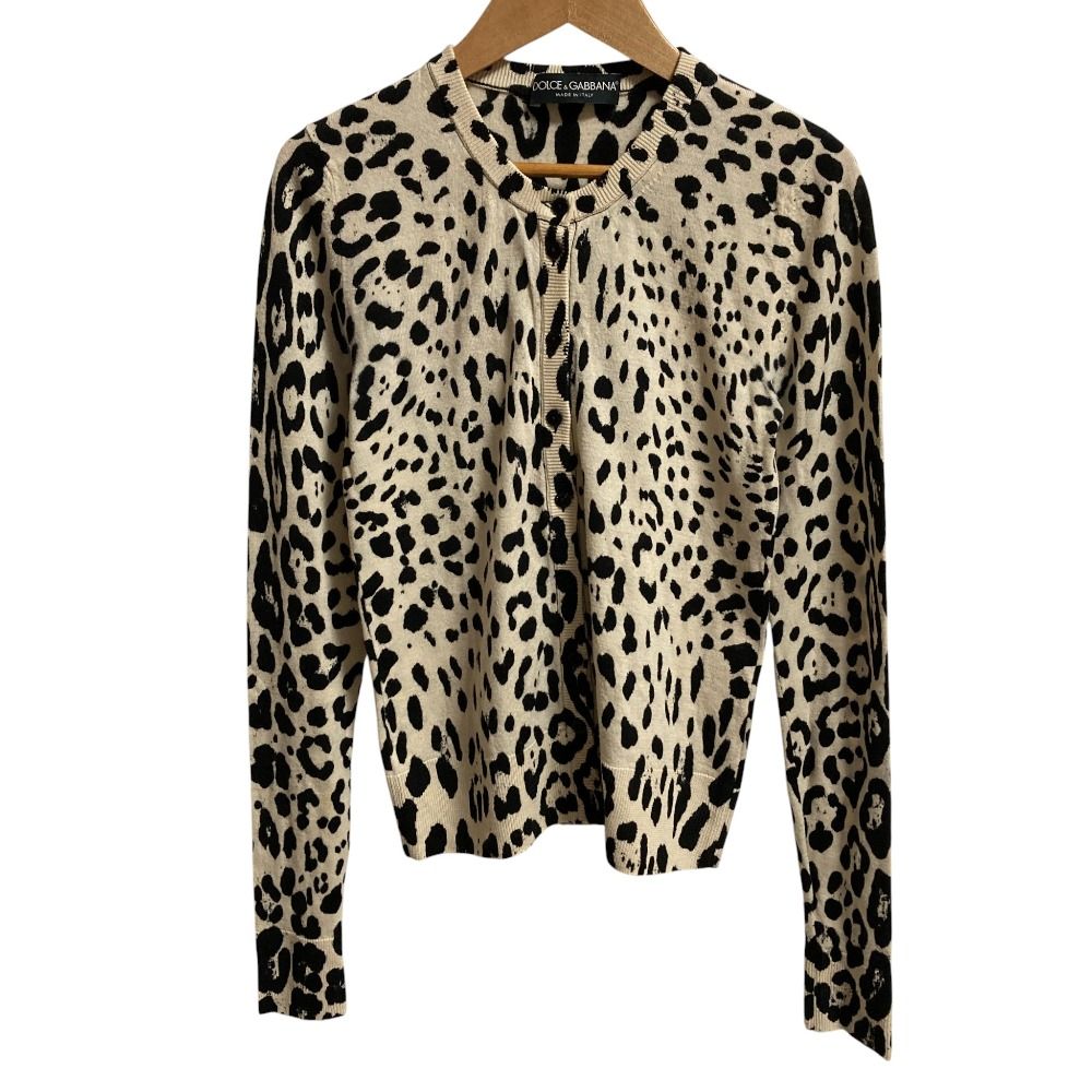 DOLCE&GABBANA ドルチェアンドガッバーナ アニマル柄 カーディガン