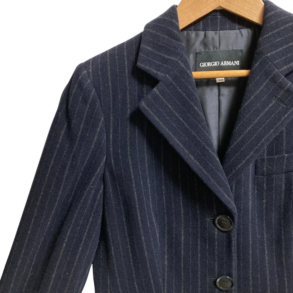 美品 GIORGIO ARMANI ジョルジオアルマーニ 黒タグ アンゴラブレンド