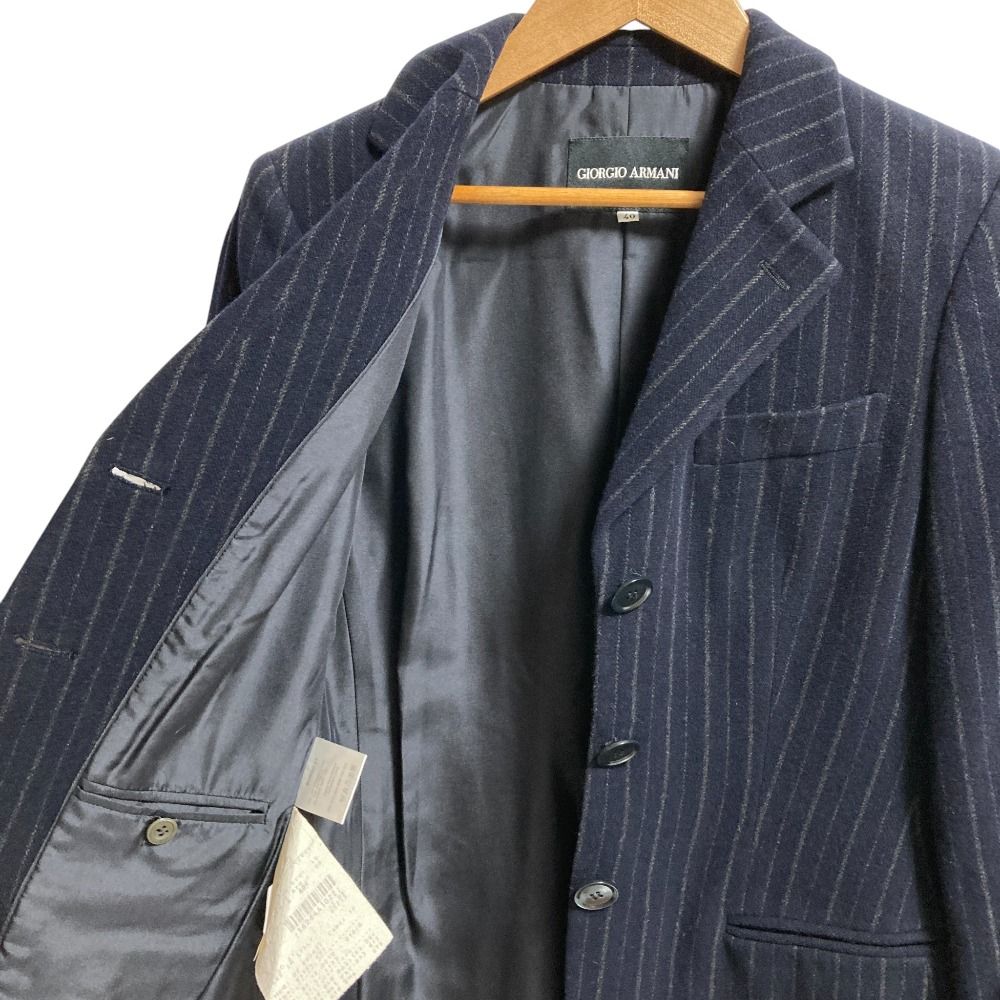 (美品) ジョルジオアルマーニ テーラードジャケット 黒タグ アンコン 美品 GIORGIO ARMANI ジョルジオアルマーニ 黒タグ アンゴラブレンド