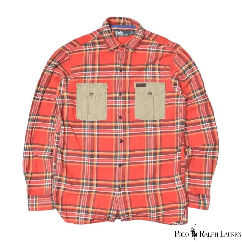 00S ポロラルフローレン ウール コットン ブレンド CHECK シャツ