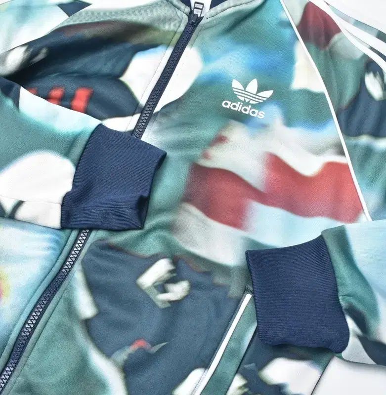 アディダス 実物画像あり プリンティング トラックジャージ ジップ