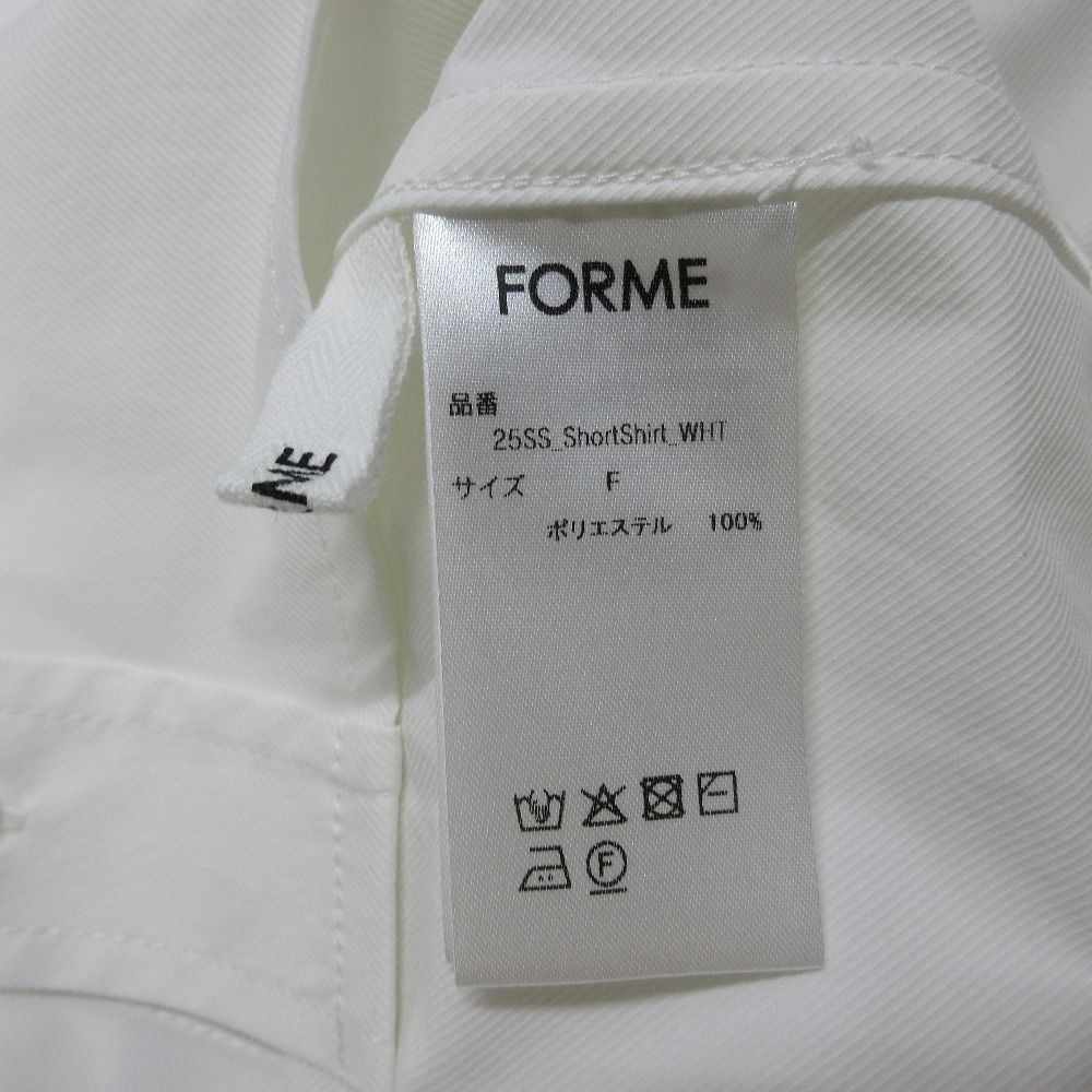 美品 25SS FORME フォルメ 東原亜希 ショート シャツ ロングスリーブ