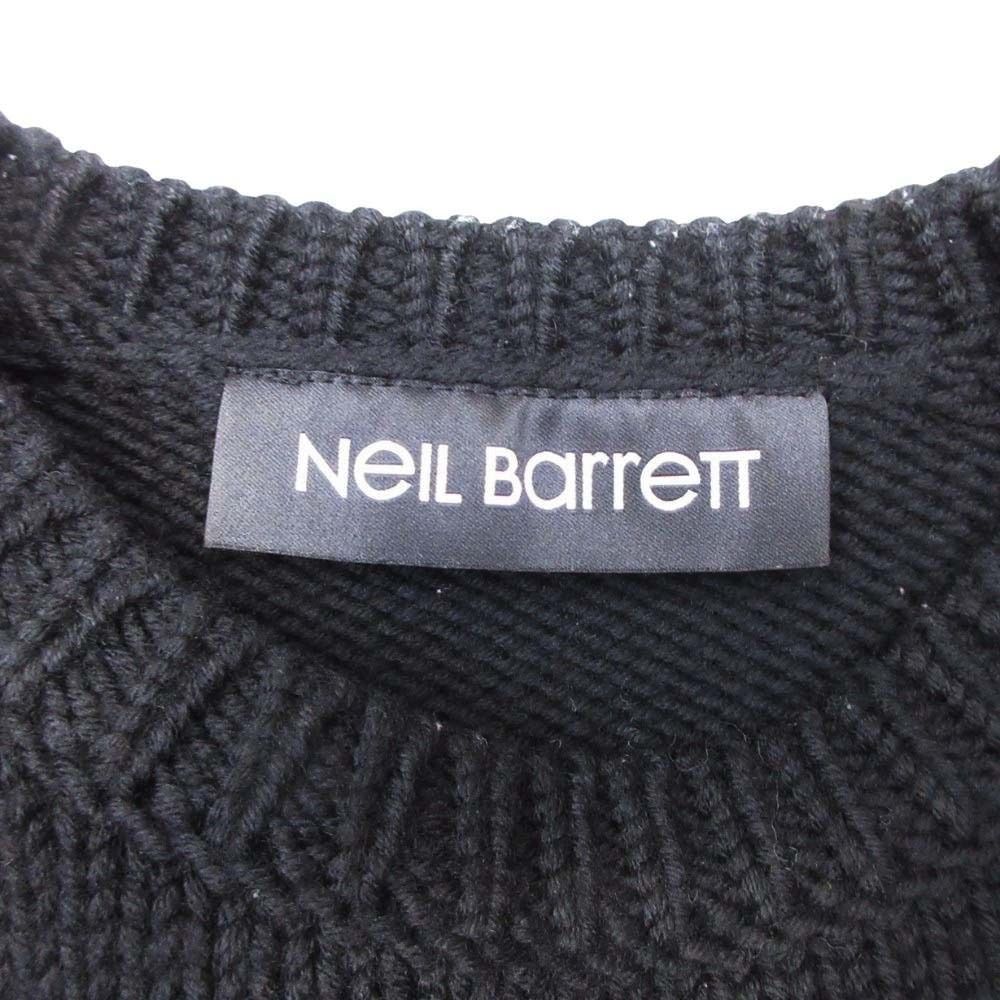 ニールバレット　デザインセーター 良品 Neil Barrett ニールバレット ミリタリースター クルーネック