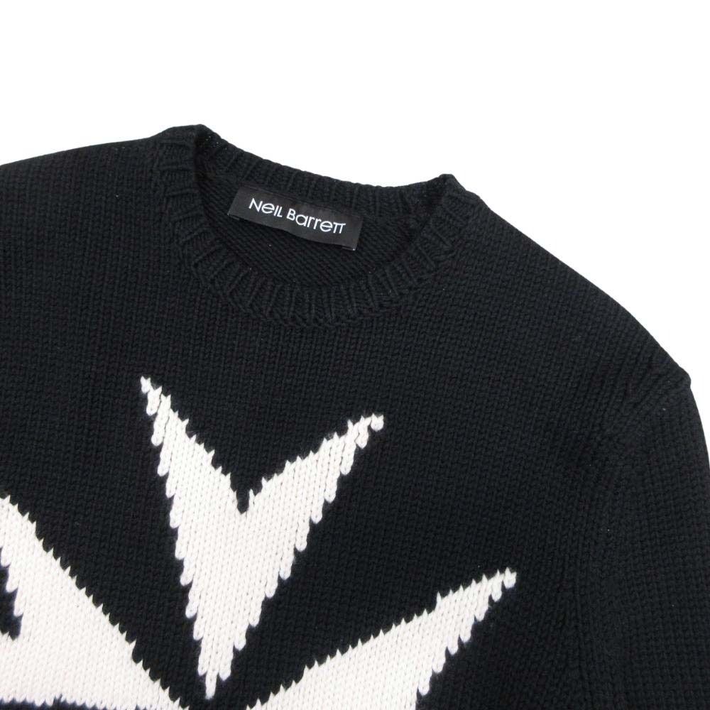 良品 Neil Barrett ニールバレット ミリタリースター クルーネック