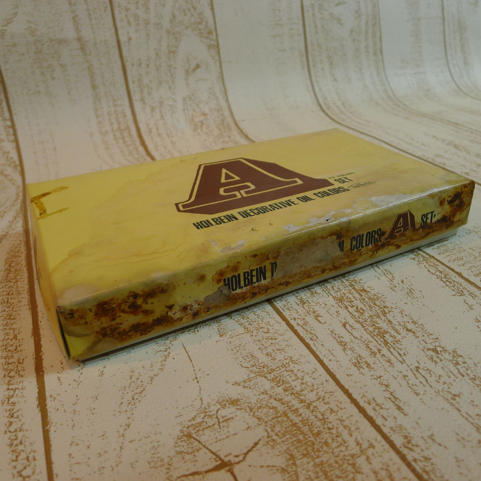HOLBEIN ホルベイン 木箱収納ケース付 油絵具画材セット 中古品 ml203