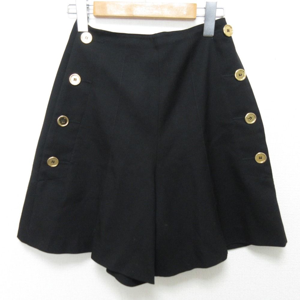 PATOU パトゥ アイコニック ウールショーツ ショートパンツ サイズ34 ブラック レディース 古着