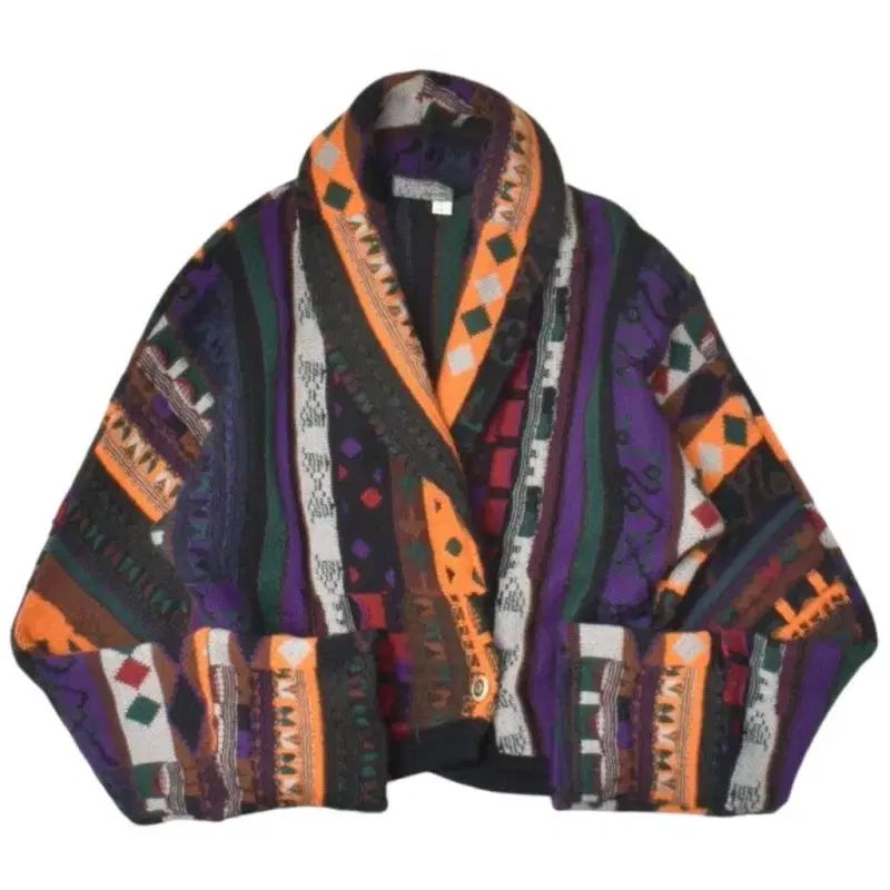 クージー ショールカラー コットン クリスマス・イヴル ニット