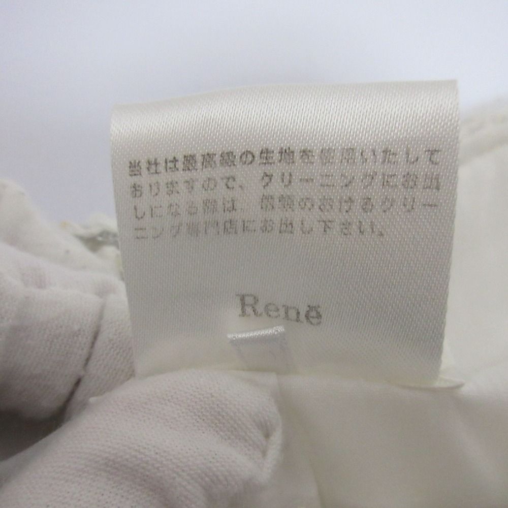 良品 RENE 売れ筋 ルネ パールデザイン ノースリーブツイード  