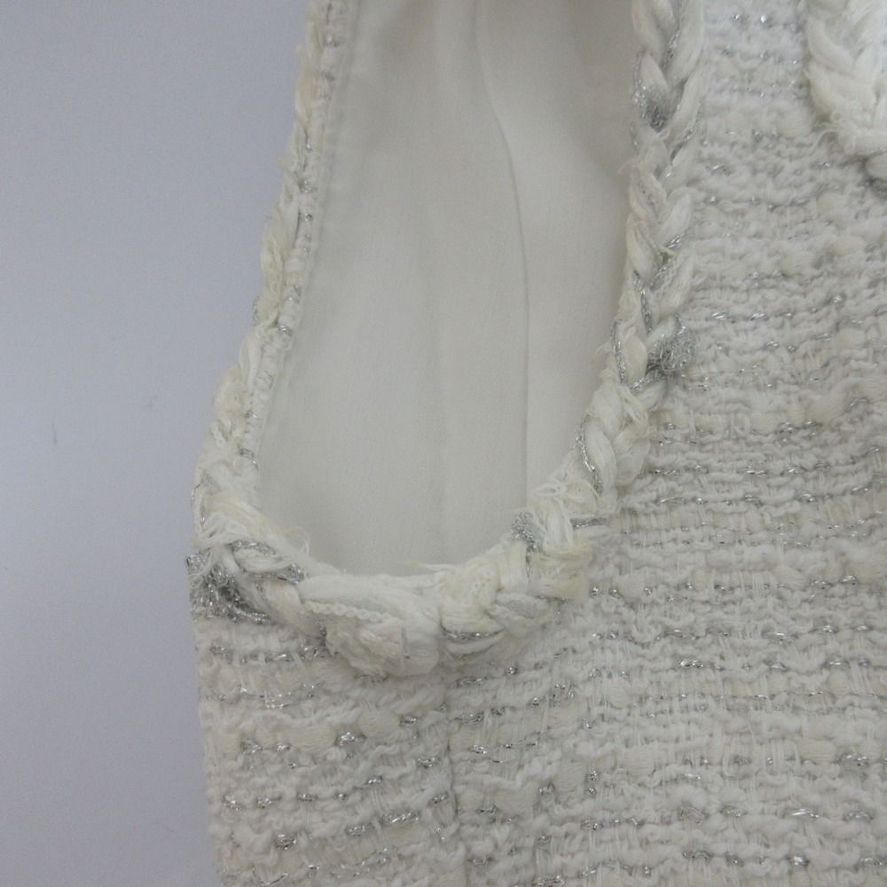 良品 RENE 売れ筋 ルネ パールデザイン ノースリーブツイード  