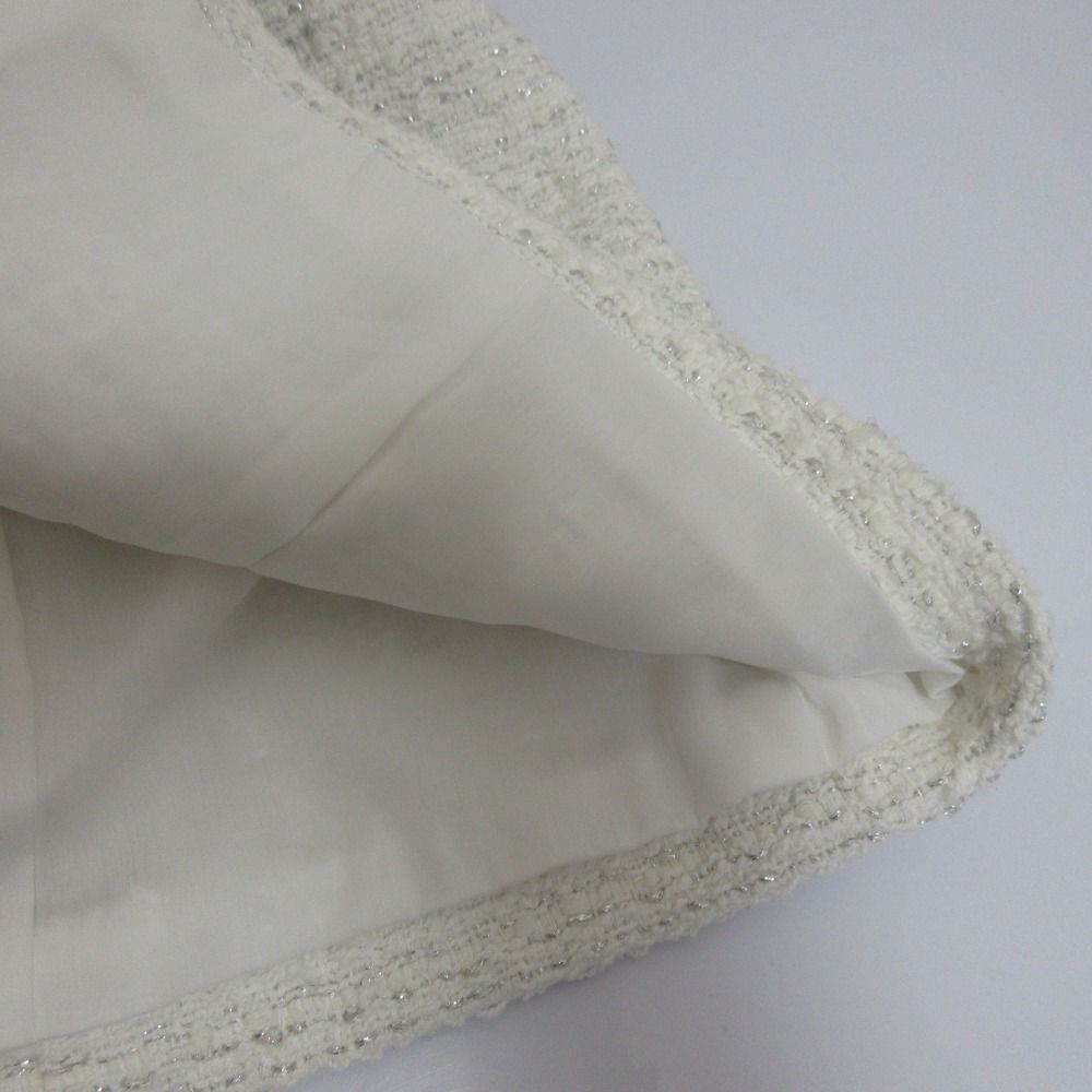 良品 RENE 売れ筋 ルネ パールデザイン ノースリーブツイード  