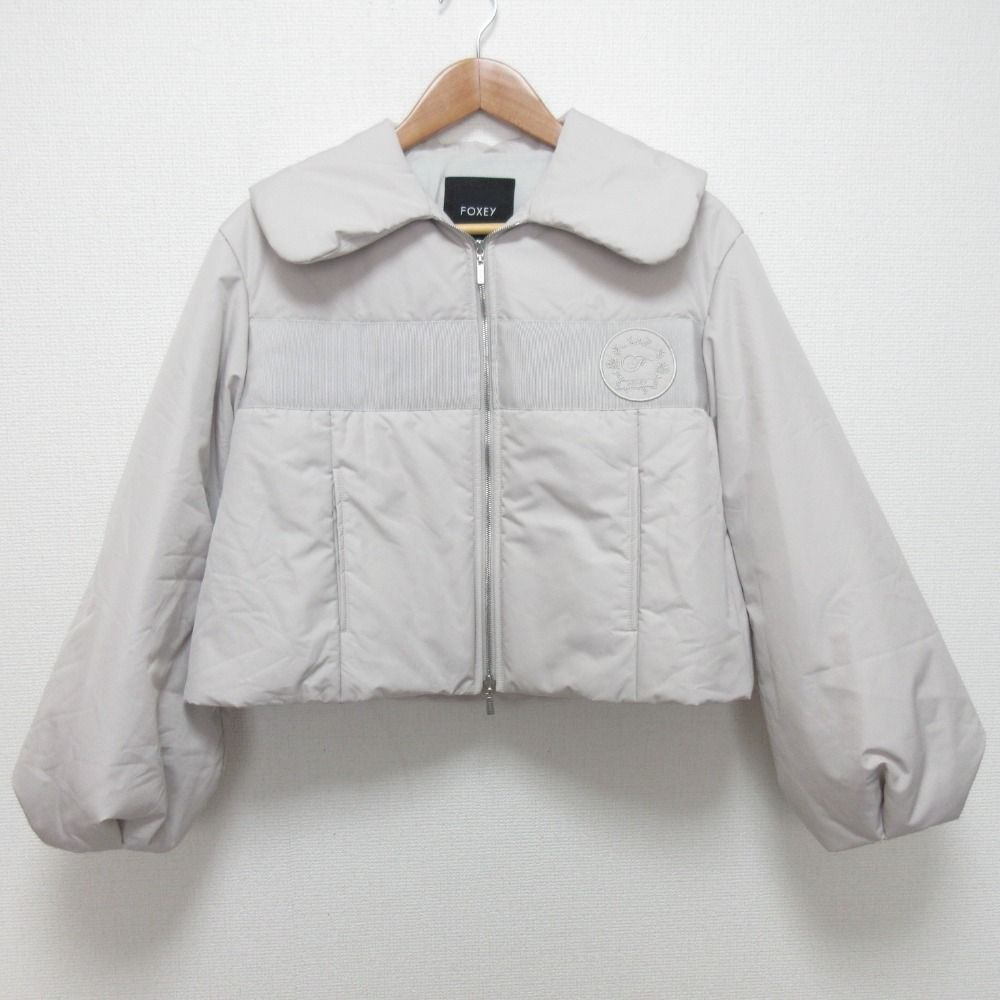 良品 22AW FOXEY フォクシー crema Short Coat クレマ パデッド